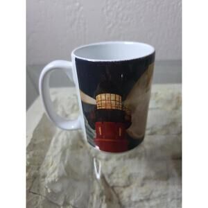 Ponce Lighthouse Sailing  Stoneware High End By The Sea Large Mug Cup Coffee